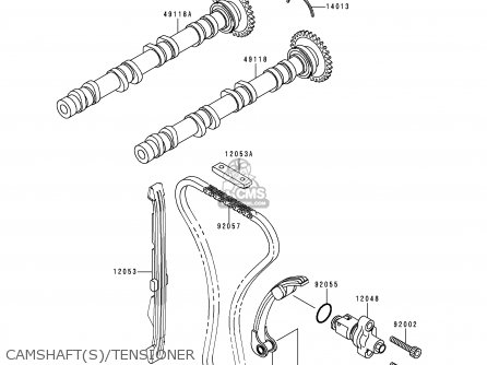 CAMSHAFT(S)/TENSIONER - ZX750N2 NINJA ZX7RR 1997 CANADA