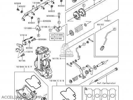 ACCELERATOR PUMP - ZX750N2 NINJA ZX7RR 1997 CANADA