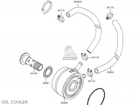 OIL COOLER - ZX750N2 NINJA ZX7RR 1997 CANADA