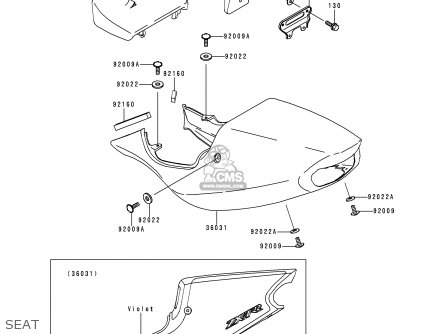 SEAT - ZX750N2 NINJA ZX7RR 1997 CANADA