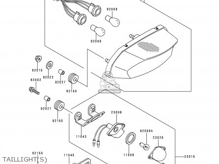 TAILLIGHT(S) - ZX750N2 NINJA ZX7RR 1997 CANADA