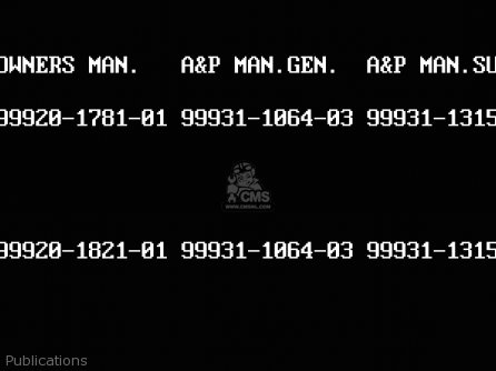 Publications - ZX750N2 NINJA ZX7RR 1997 CANADA