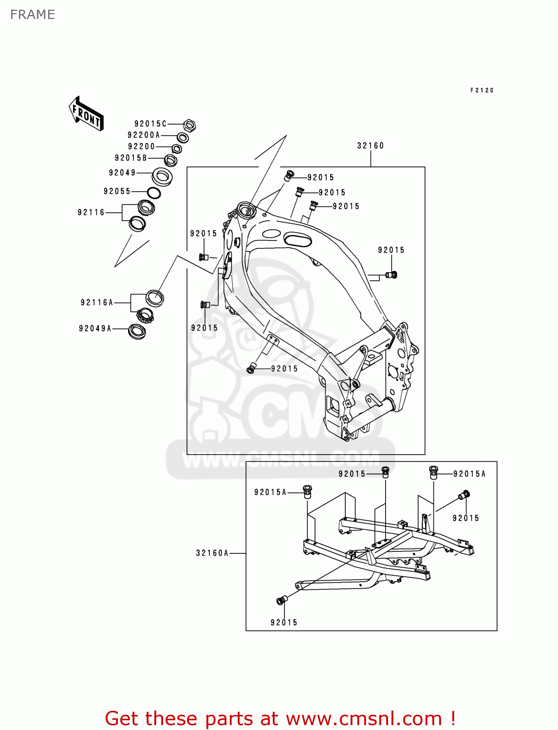 FRAME ZX750N2 NINJA ZX7RR 1997 NETHERLANDS AR