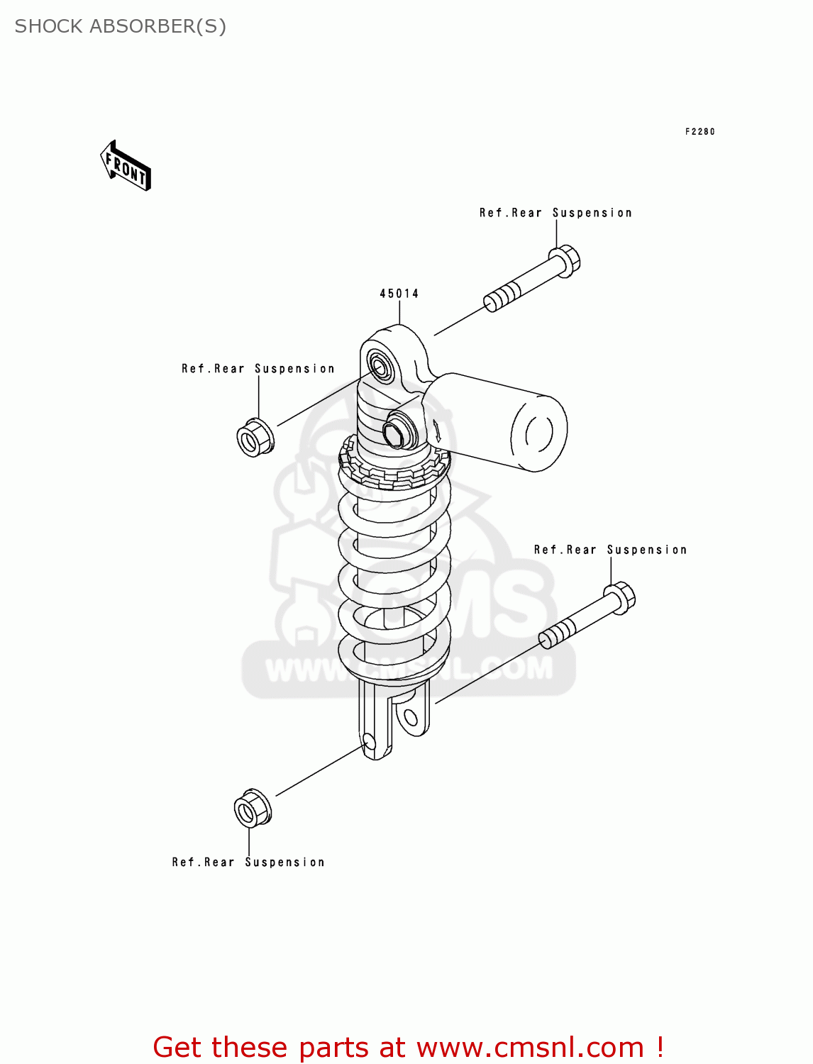SHOCK ABSORBER(S) ZX750N2 NINJA ZX7RR 1997 NETHERLANDS AR