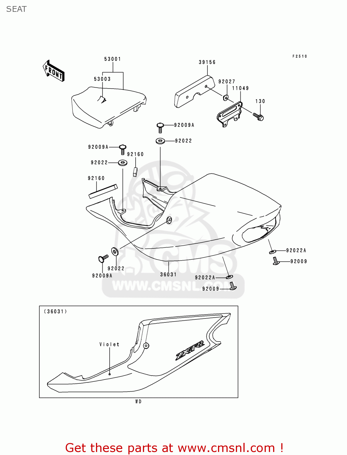 SEAT ZX750N2 NINJA ZX7RR 1997 NETHERLANDS AR