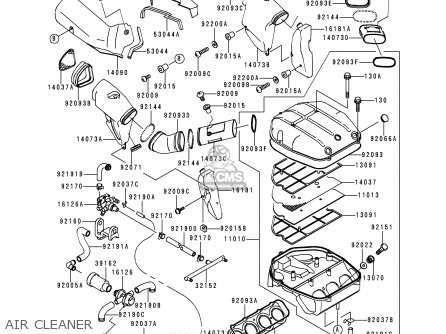 AIR CLEANER - ZX750N2 NINJA ZX7RR 1997 NETHERLANDS AR