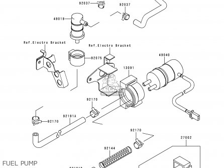 FUEL PUMP - ZX750N2 NINJA ZX7RR 1997 NETHERLANDS AR