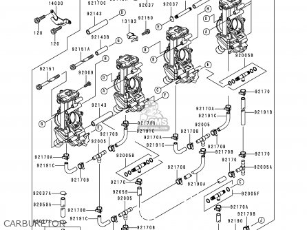 CARBURETOR - ZX750N2 NINJA ZX7RR 1997 NETHERLANDS AR
