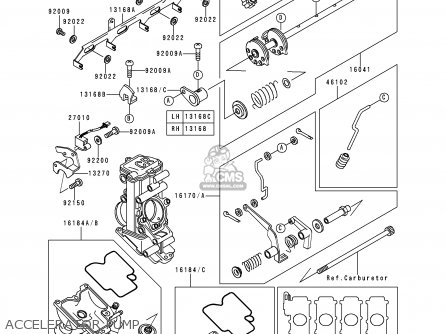 ACCELERATOR PUMP - ZX750N2 NINJA ZX7RR 1997 NETHERLANDS AR