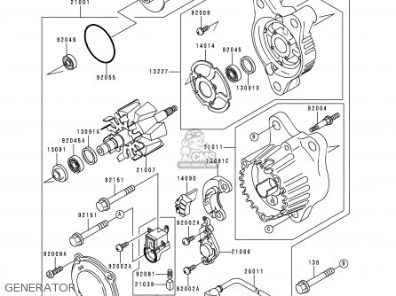 GENERATOR - ZX750N2 NINJA ZX7RR 1997 NETHERLANDS AR