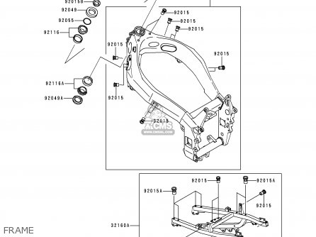 FRAME - ZX750N2 NINJA ZX7RR 1997 NETHERLANDS AR