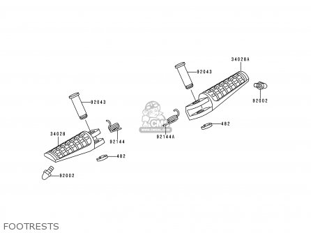 FOOTRESTS - ZX750N2 NINJA ZX7RR 1997 NETHERLANDS AR