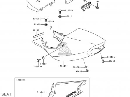 SEAT - ZX750N2 NINJA ZX7RR 1997 NETHERLANDS AR