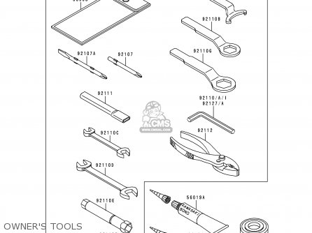 OWNER'S TOOLS - ZX750N2 NINJA ZX7RR 1997 NETHERLANDS AR