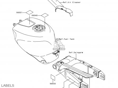 LABELS - ZX750N2 NINJA ZX7RR 1997 NETHERLANDS AR