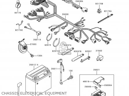 CHASSIS ELECTRICAL EQUIPMENT - ZX750P2 NINJA ZX7R 1997 USA CALIFORNIA CANADA