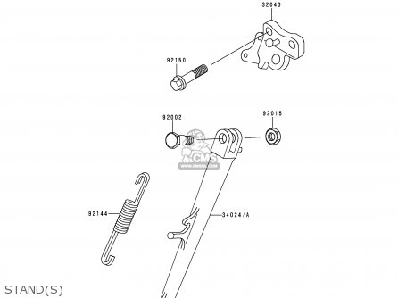 STAND(S) - ZX750P3 NINJA ZX7R 1998 USA CALIFORNIA CANADA