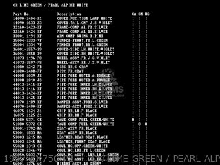 Kawasaki ZX750P4 NINJA ZX7R 1999 USA CALIFORNIA CANADA パーツ