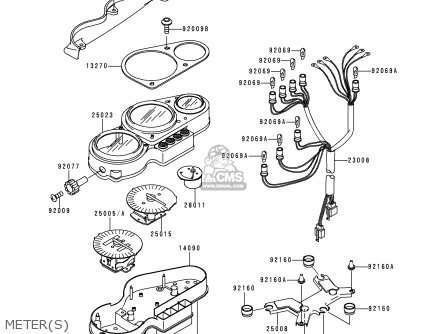 METER(S) - ZX750P4 NINJA ZX7R 1999 USA CALIFORNIA CANADA