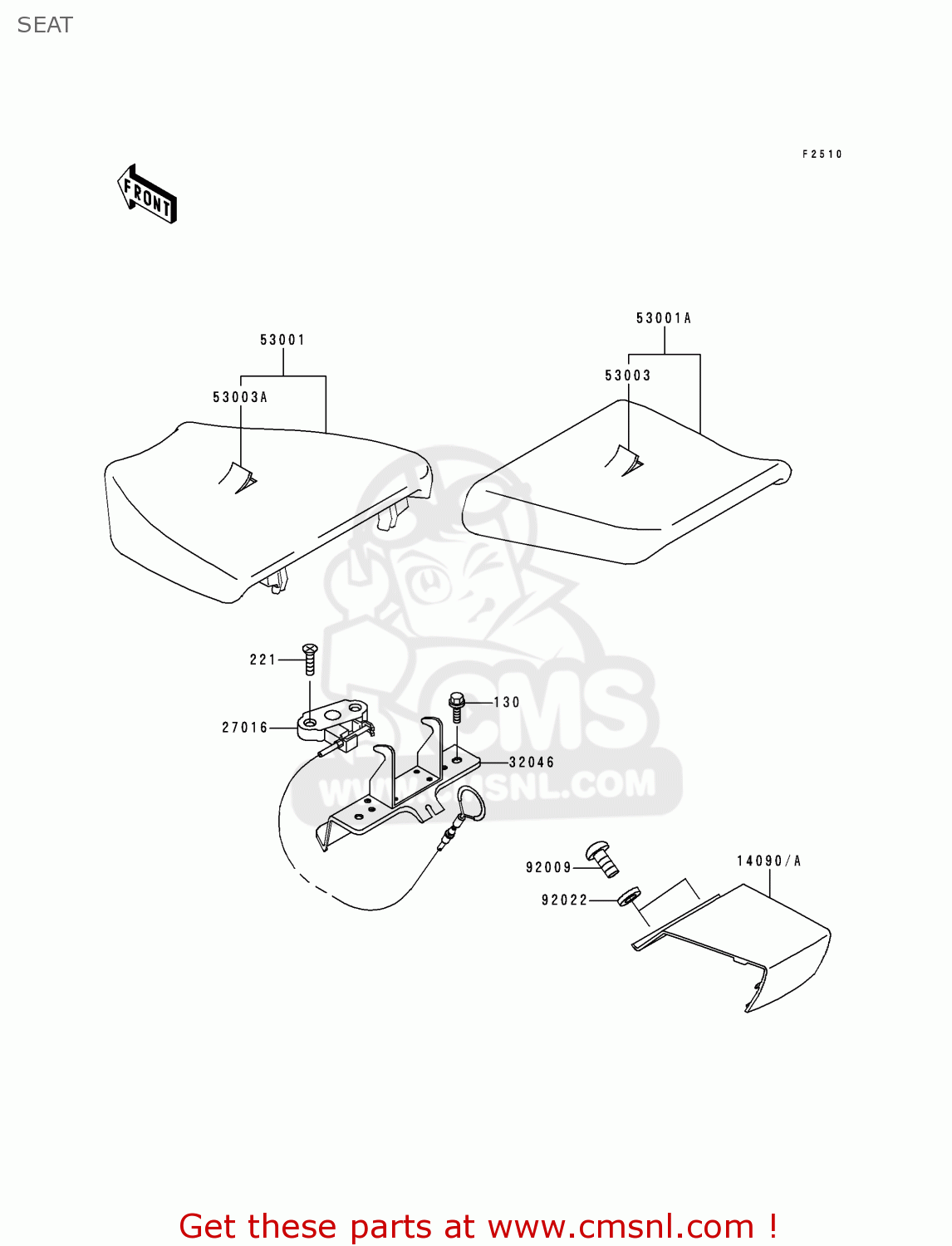 SEAT ZX750P5 NINJA ZX7R 2000 EUROPE UK FR NL AR FG GR IT NR SP ST