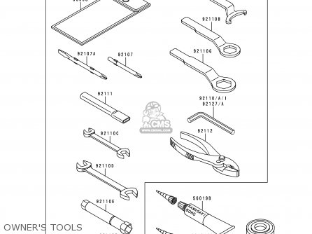 OWNER'S TOOLS - ZX750P5 NINJA ZX7R 2000 EUROPE UK FR NL AR FG GR IT NR SP ST