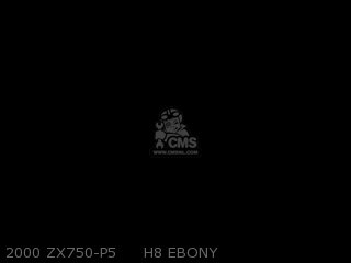 2000 ZX750-P5     H8 EBONY - ZX750P5 NINJA ZX7R 2000 EUROPE UK FR NL AR FG GR IT NR SP ST