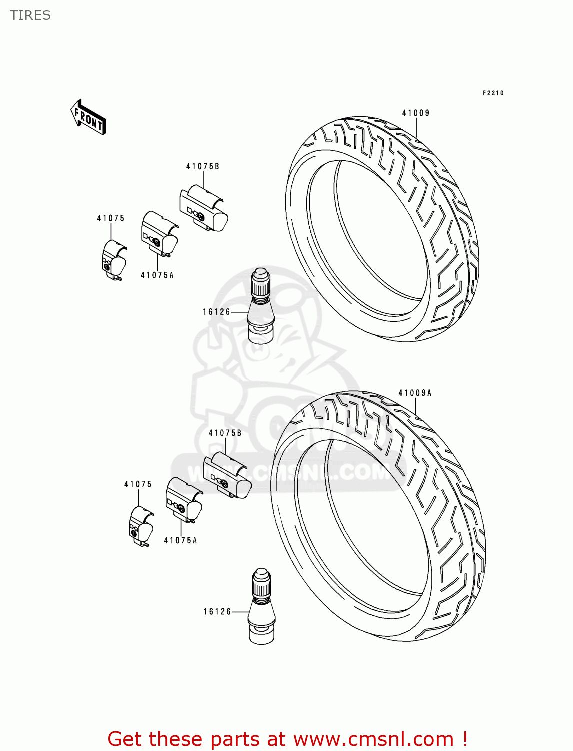 TIRES ZX750P5 NINJA ZX7R 2000 USA CALIFORNIA CANADA