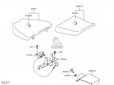 SEAT - ZX750P5 NINJA ZX7R 2000 USA CALIFORNIA CANADA