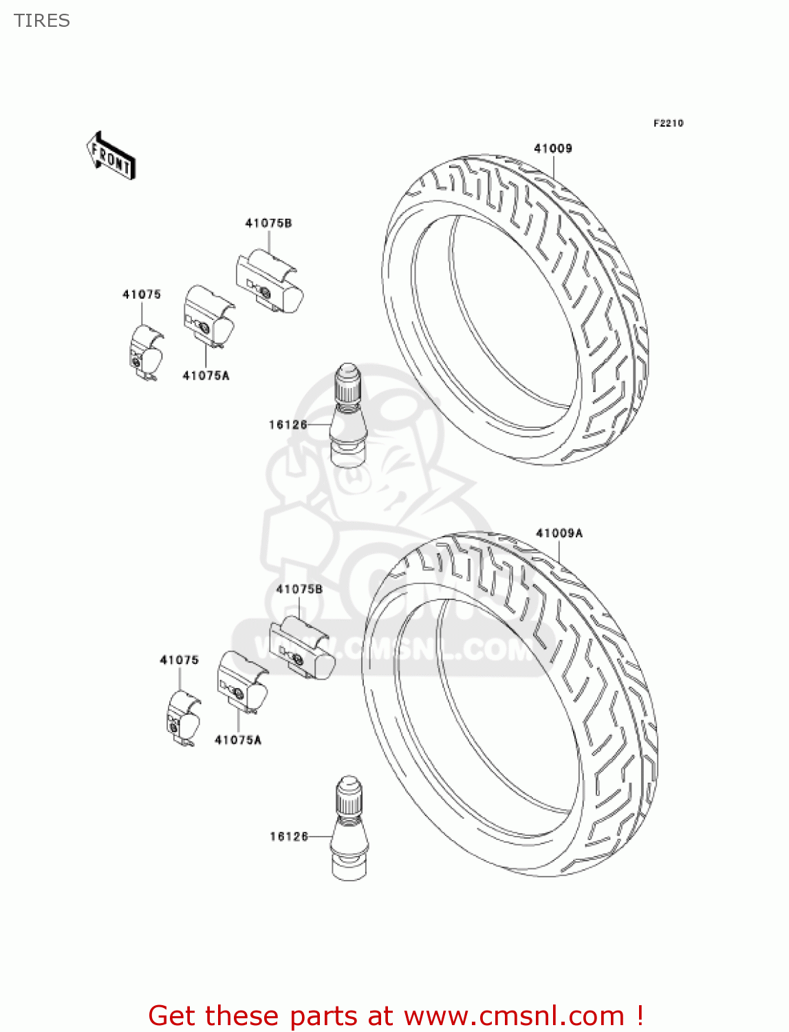 TIRES ZX750P6 NINJA ZX7R 2001 USA CALIFORNIA CANADA