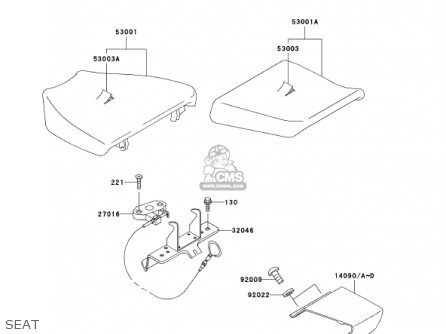 SEAT - ZX750P6 NINJA ZX7R 2001 USA CALIFORNIA CANADA