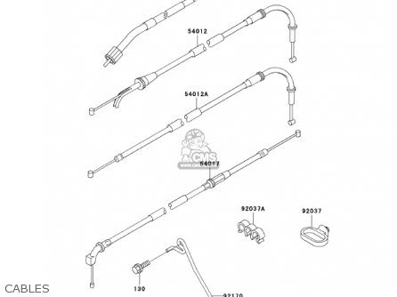 CABLES - ZX750P6 NINJA ZX7R 2001 USA CALIFORNIA CANADA