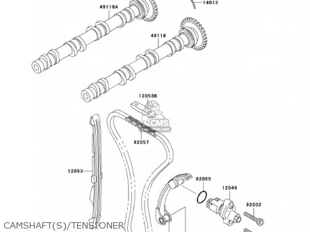 CAMSHAFT(S)/TENSIONER - ZX750P6 NINJA ZX7R 2001 USA CALIFORNIA CANADA