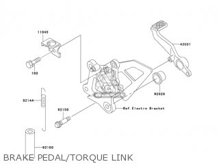 BRAKE PEDAL/TORQUE LINK - ZX750P8 NINJA ZX7R 2003 USA CALIFORNIA CANADA