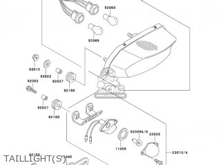 TAILLIGHT(S) - ZX750P8 NINJA ZX7R 2003 USA CALIFORNIA CANADA