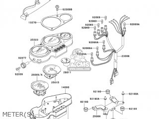 METER(S) - ZX750P8 NINJA ZX7R 2003 USA CALIFORNIA CANADA