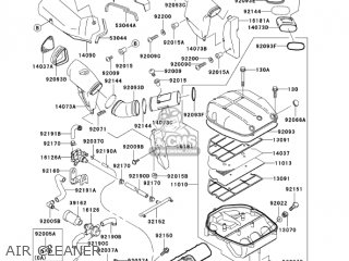 AIR CLEANER - ZX750P8 NINJA ZX7R 2003 USA CALIFORNIA CANADA