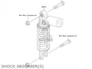 SHOCK ABSORBER(S) - ZX750P8 NINJA ZX7R 2003 USA CALIFORNIA CANADA