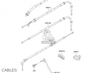 CABLES - ZX750P8 NINJA ZX7R 2003 USA CALIFORNIA CANADA