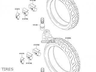 TIRES - ZX750P8 NINJA ZX7R 2003 USA CALIFORNIA CANADA