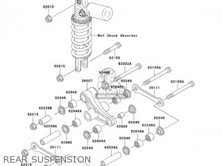 REAR SUSPENSION - ZX750P8 NINJA ZX7R 2003 USA CALIFORNIA CANADA
