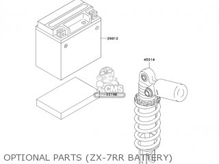 OPTIONAL PARTS (ZX-7RR BATTERY) - ZX750P8 NINJA ZX7R 2003 USA CALIFORNIA CANADA