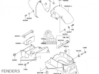 FENDERS - ZX750P8 NINJA ZX7R 2003 USA CALIFORNIA CANADA