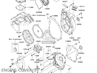 ENGINE COVER(S) - ZX750P8 NINJA ZX7R 2003 USA CALIFORNIA CANADA