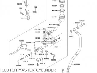 CLUTCH MASTER CYLINDER - ZX750P8 NINJA ZX7R 2003 USA CALIFORNIA CANADA