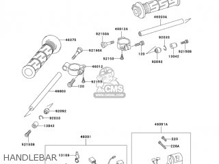 HANDLEBAR - ZX750P8 NINJA ZX7R 2003 USA CALIFORNIA CANADA