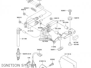 IGNITION SYSTEM - ZX750P8 NINJA ZX7R 2003 USA CALIFORNIA CANADA