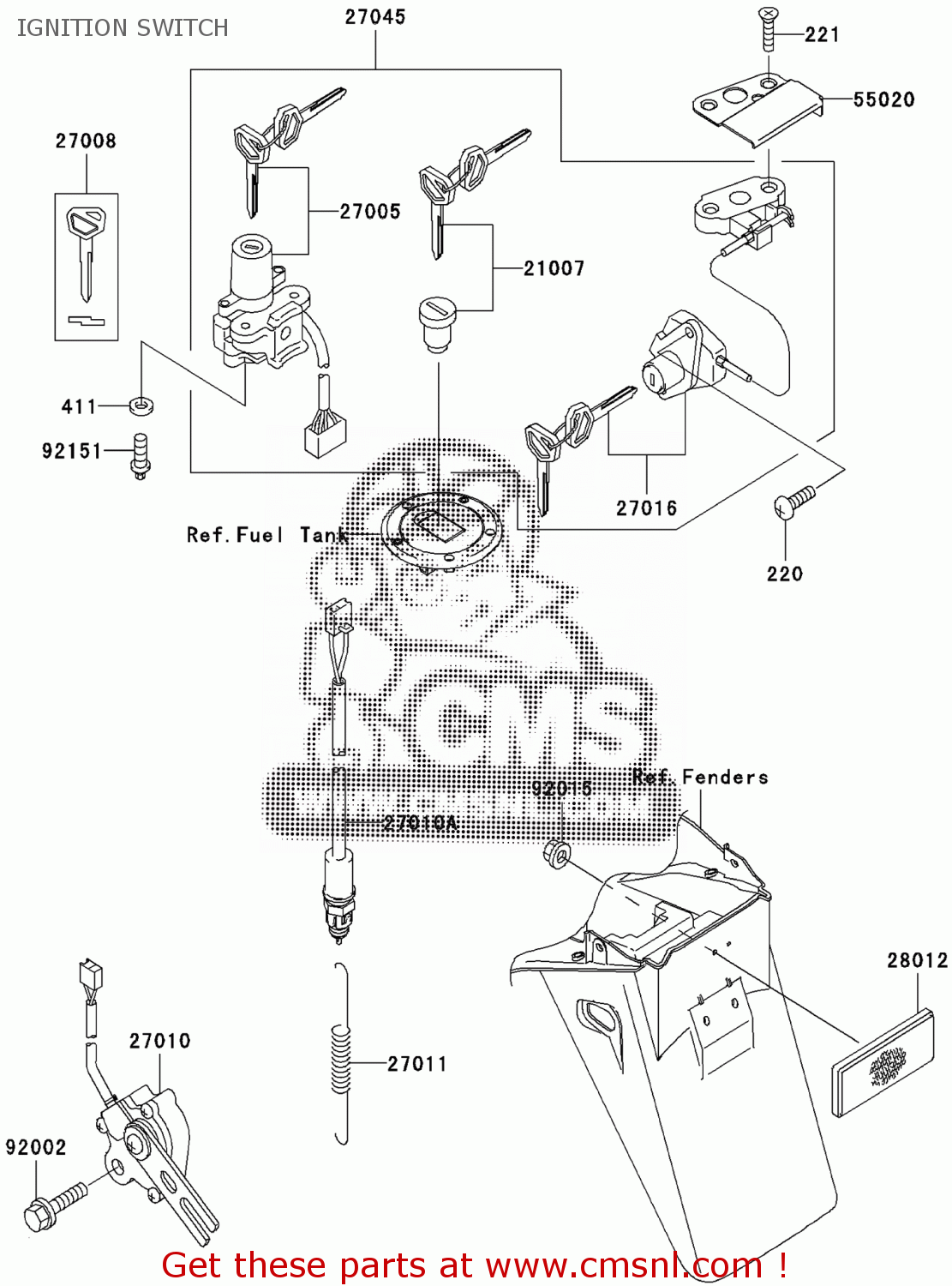 ND Caltric Fan Heat Sensor Switch Compatible With Kawasaki Zx900
