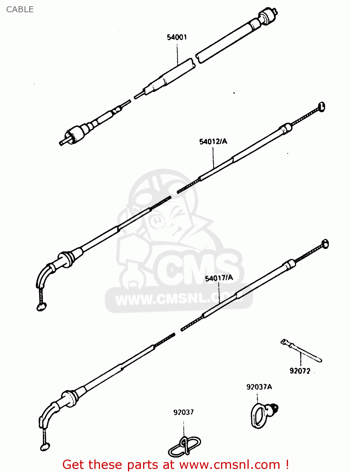 CABLE ZX900A1 1984 EUROPE UK FR GR IT NR SD