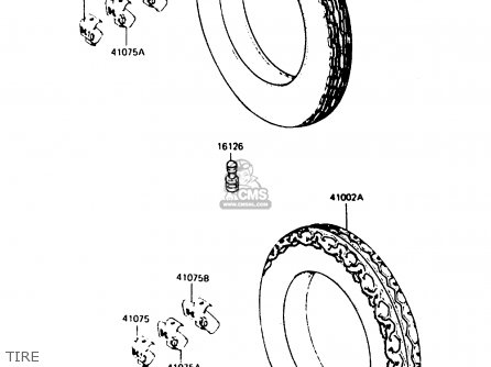 TIRE - ZX900A1 1984 EUROPE UK FR GR IT NR SD