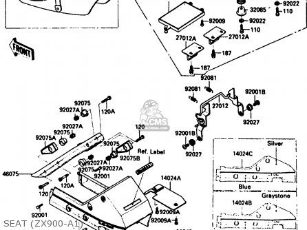 SEAT (ZX900-A1) - ZX900A1 1984 EUROPE UK FR GR IT NR SD